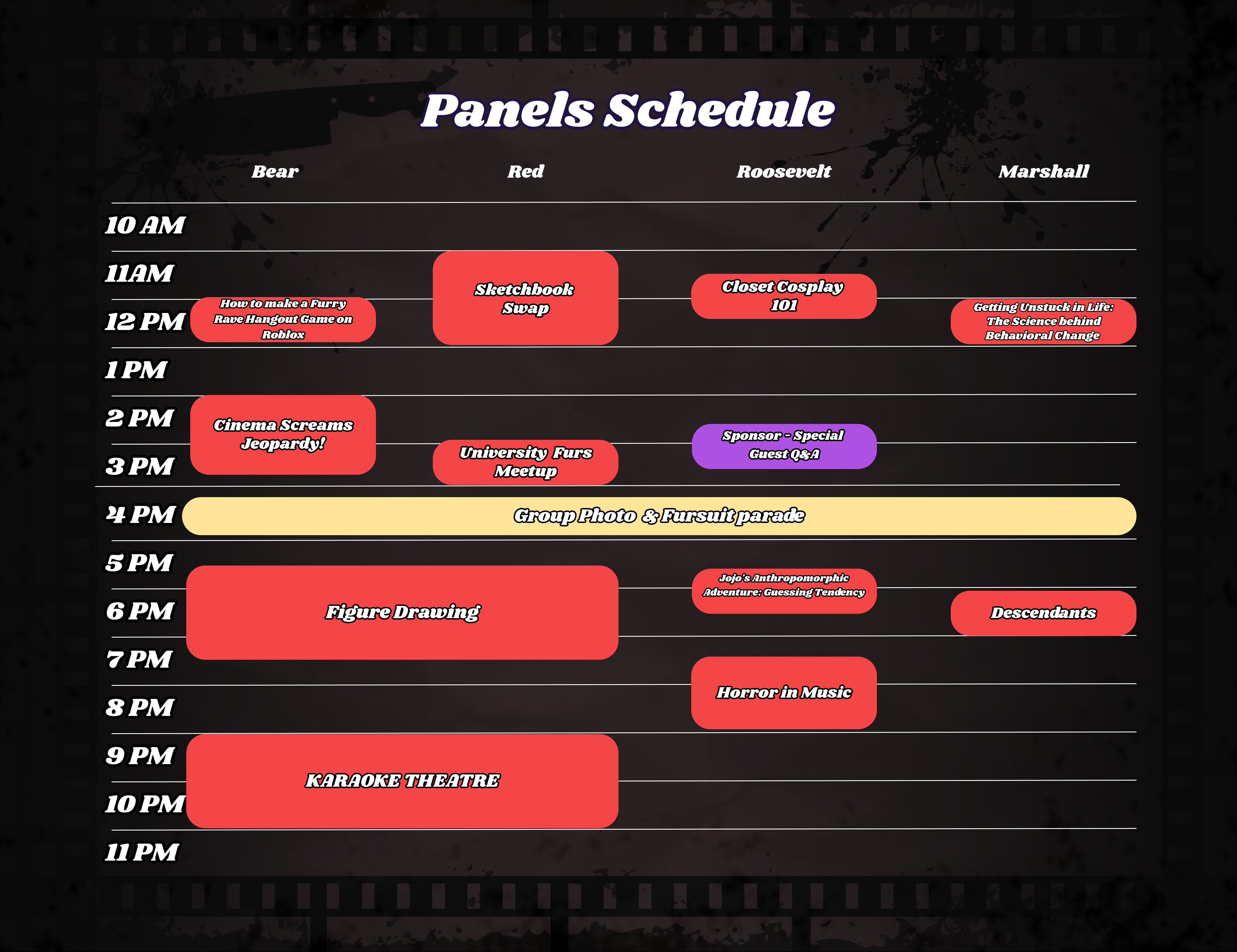Overview Image of Panels Schedule